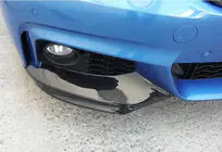 BMW 4 séria F32/F33/F36 2012–2020 Lip predného nárazníka DPT Flap V-1 (pre M-Technic, lesklá čierna) fotografia 6