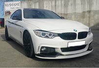 BMW 4 séria F32/F33/F36 2012–2020 Predný lip spoiler nárazníka DPT LIP V-3 (pre M-Sport, lesklá čierna) fotografia 1