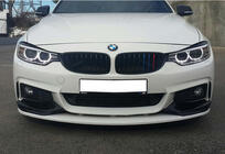 BMW 4 séria F32/F33/F36 2012–2020 Predný lip spoiler nárazníka DPT LIP V-3 (pre M-Sport, lesklá čierna) fotografia 2