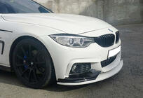 BMW 4 séria F32/F33/F36 2012–2020 Predný lip spoiler nárazníka DPT LIP V-3 (pre M-Sport, lesklá čierna) fotografia 3