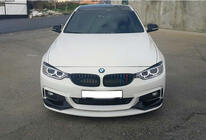 BMW 4 séria F32/F33/F36 2012–2020 Predný lip spoiler nárazníka DPT LIP V-3 (pre M-Sport, lesklá čierna) fotografia 5