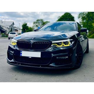Lip spojler predného nárazníka DPT Lip V1 (pre M-Performance 2017-2020, čierny lesk) BMW 5. rad G30/G31 2017–2023 fotografia 3