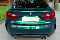 BMW X6 F16 2014–2019 Spojler DPT (lesklá čierna) fotografia 5