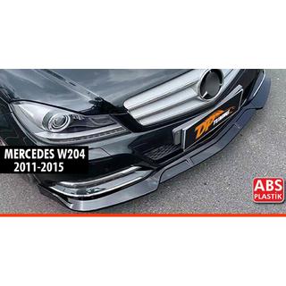 Lip spojler predného nárazníka DPT V1 (2011-2015, čierny lesklý) Mercedes trieda C W204 2007–2015 fotografia 1