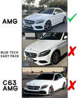 Mercedes C-class W205 2014–2021 Lip spojler predného nárazníka DPT V1 (2014-2018, iba pre AMG-Line, lesklá čierna) fotografia 3