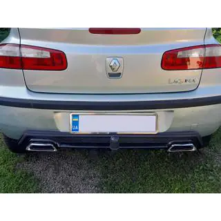 Univerzálny zadný difúzor DPT V-2 (ABS) (čierny lesklý) fotografia 4