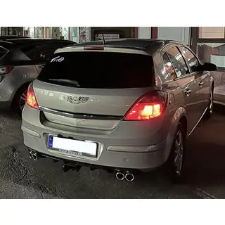 Univerzálny zadný difúzor DPT V-7 (ABS) (matná čierna) fotografia 3