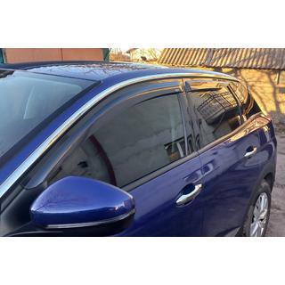 Okenné deflektory (4 ks, DPT) Peugeot 3008 2016–2023 fotografia 2