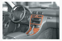 Mercedes C-trieda W203 2000–2007 Kryty palubnej dosky Drevo fotografia 3