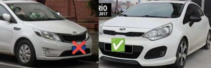 Kia Rio 2012–2017 Kryty zrkadiel BMW-Style (bez smerovky, 2 ks) fotografia 2