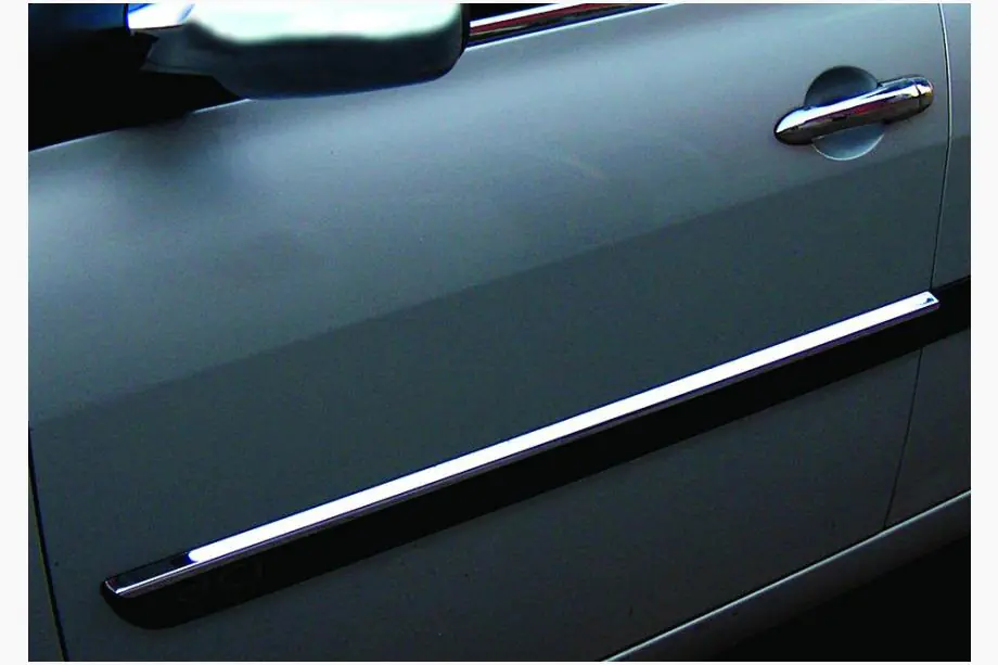 Renault Megane II 2004–2009 Úzka dverová lišta 2006-2010 (4 ks, nerez) Fotografia 1