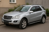 Mercedes ML W164 2005–2011 Okenné veterné deflektory, zasúvacie (4 ks, Esa) fotografia 1