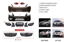 Mercedes S-class W222 2013–2022 Faceliftový set S63 AMG-2018 fotografia 19