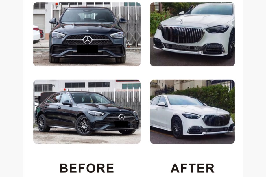 Mercedes trieda C W206 2022– Predný nárazník komplet (Maybach) Image