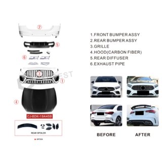 AMG A45 body kit (type-B) Mercedes A-class W177 2018– fotografia 2