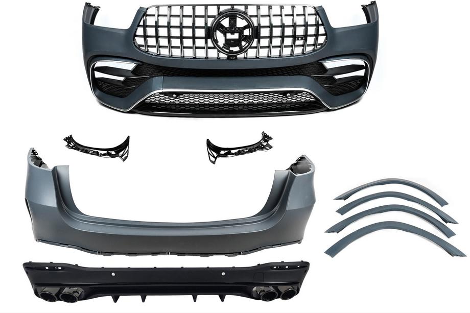 Mercedes GLE W167 2018– Body kit AMG GLE53 2018-Design (s kompletným zadným nárazníkom) Image