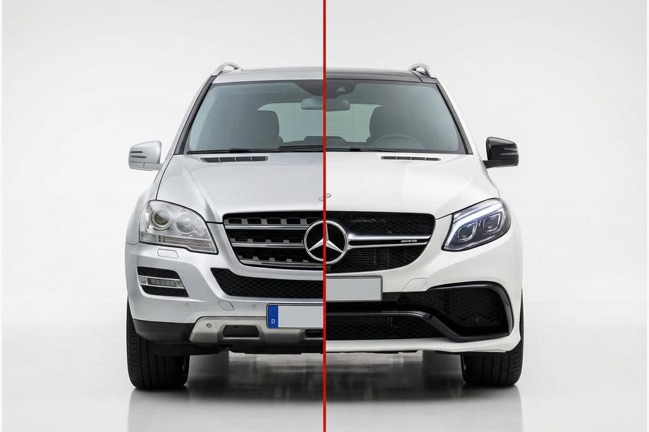 Mercedes ML W164 2005–2011 Faceliftový kit pre W166 GLE63 AMG Image