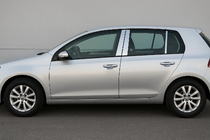 Volkswagen Golf 6 2008–2014 Nerezové kryty stĺpikov dverí (6 ks) fotografia 1