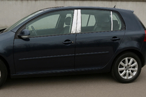 Volkswagen Golf 5 2003–2009 Nerezové kryty stĺpikov dverí (6 ks) fotografia 1