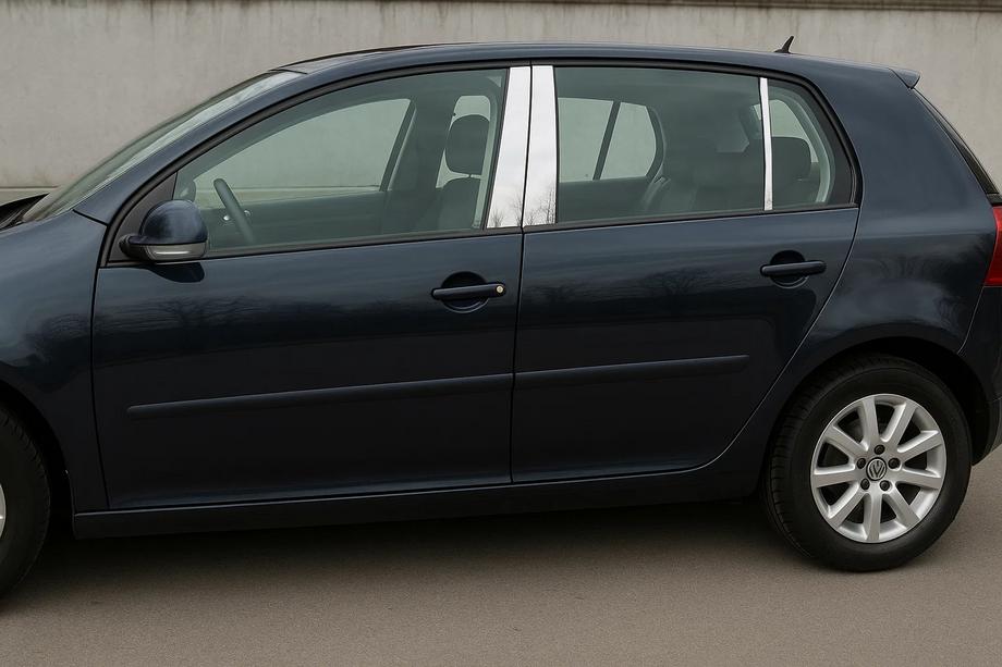 Volkswagen Golf 5 2003–2009 Nerezové kryty stĺpikov dverí (6 ks) Image