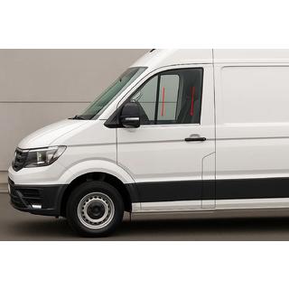 Ozdobné lišty okien (2 ks, nerez) Volkswagen Crafter 2016– fotografia 1