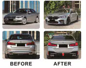 BMW 5. rad G30/G31 2017–2023 Restylingový kit s kapotou a blatníkmi (na prestavbu na M5 Competition 2021) fotografia 3