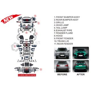 Restylingový bodykit pre X5M F95 2024 fotografia 3
