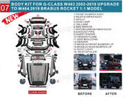 Mercedes G class W463 1990–2018 Restylingový kit pre G900 Roket fotografia 2