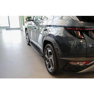 Bočné prahy Shining Black (2 ks, hliník) Hyundai Tucson NX4 2021– fotografia 2
