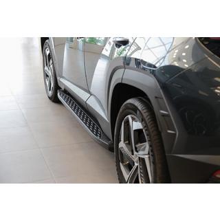 Bočné prahy Shining Black (2 ks, hliník) Hyundai Tucson NX4 2021– fotografia 1