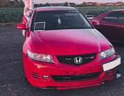 Honda Accord VII 2002–2007 Predný lip spojler nárazníka Niken Red (ABS) fotografia 2