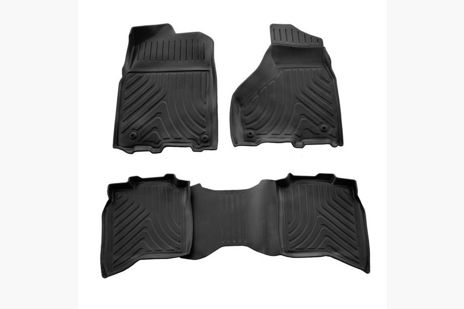 Dodge RAM (DS/DJ/D2) 2009–2024 Gumené koberce Stingray 3D do interiéru (Crew cab, 2009-2018, 4 ks) Image