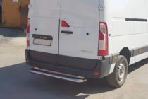 Renault Master 2011–2023 Zadný nášľap (nerezová oceľ) fotografia 4
