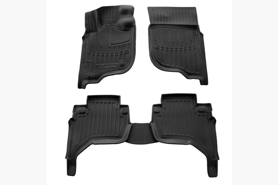 Mitsubishi L200 2006–2015 Gumové rohože do interiéru Stingray 3D (EU, KAOT, 5 ks) Fotografia 1