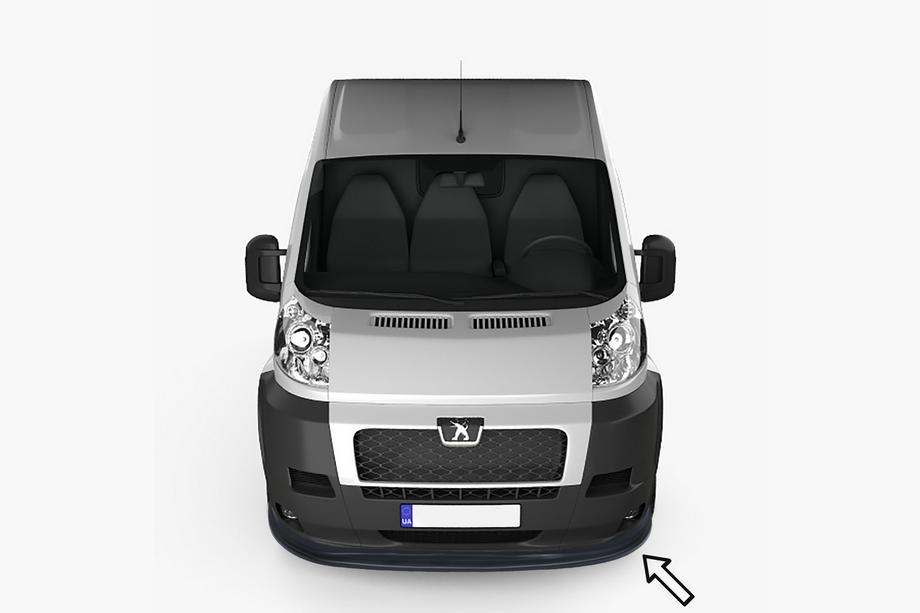 Peugeot Boxer 2006–2025 Predný lip spojler ESA (2006-2013, čierny) Image