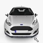Ford Fiesta 2017– ESA predný lip spojler (čierny) fotografia 1