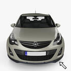 Opel Corsa D 2007–2014 ESA predný lip spojler (2010-2014, čierny) fotografia 1