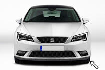 Seat Leon 2013–2020 ESA predný lip spojler (čierny) fotografia 1