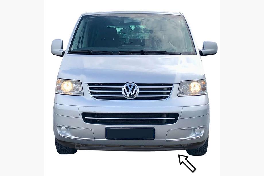 Volkswagen T5 2010–2015 ESA predný lip spojler (čierny) Image