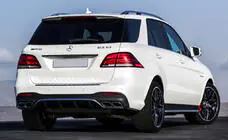 Mercedes GLE/ML class W166 2011–2018 Zadný difúzor pre GLE (dizajn GLE63) fotografia 2
