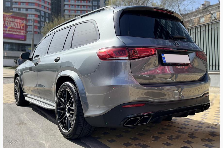 Mercedes GLS X167 2019– Zadný difúzor s koncovkami výfuku BlackEdition (dizajn GLS63) Image