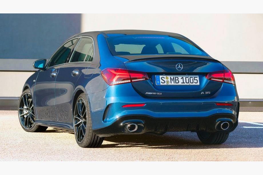 Mercedes A-class W177 2018– Zadný difúzor s koncovkami výfuku (Dizajn A35 SD) Image