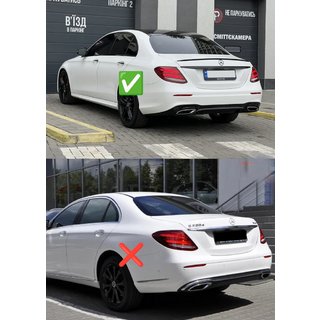 Zadný difúzor s výfukovými koncovkami E63-Design Black (pre AMG/AMG-Line 2016-2020) fotografia 2