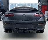 Mercedes E-class coupe C238 2016–2024 Zadný difúzor Black s koncovkami výfuku Black (AMG63 Design) fotografia 1