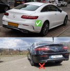 Mercedes E-class coupe C238 2016–2024 Zadný difúzor Black s koncovkami výfuku Black (AMG63 Design) fotografia 3