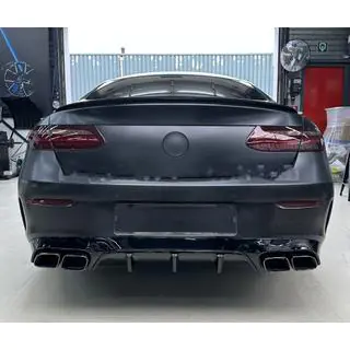 Zadný difúzor Black s koncovkami výfuku Black (AMG63 Design)