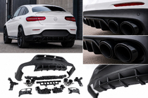 Mercedes GLC Coupé C253 2016–2023 Zadný difúzor s koncovkami výfuku (dizajn AMG43) fotografia 1