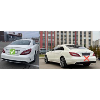 Zadný difúzor s koncovkami výfuku Black (2015-2018, dizajn CLS63) fotografia 3