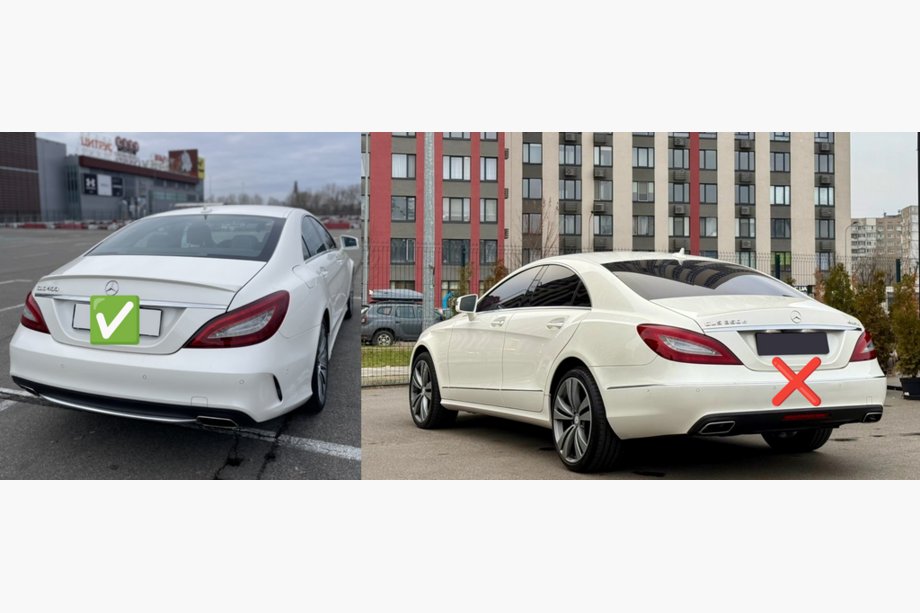 Mercedes CLS C218 2011–2018 Zadný difúzor s koncovkami výfuku Black (2015-2018, dizajn CLS63) Fotografia 3