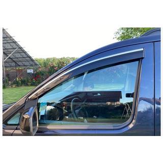 Deflektory okien s chrómovou lištou (2 ks, Sunplex Chrome) Ford Connect 2021– fotografia 1